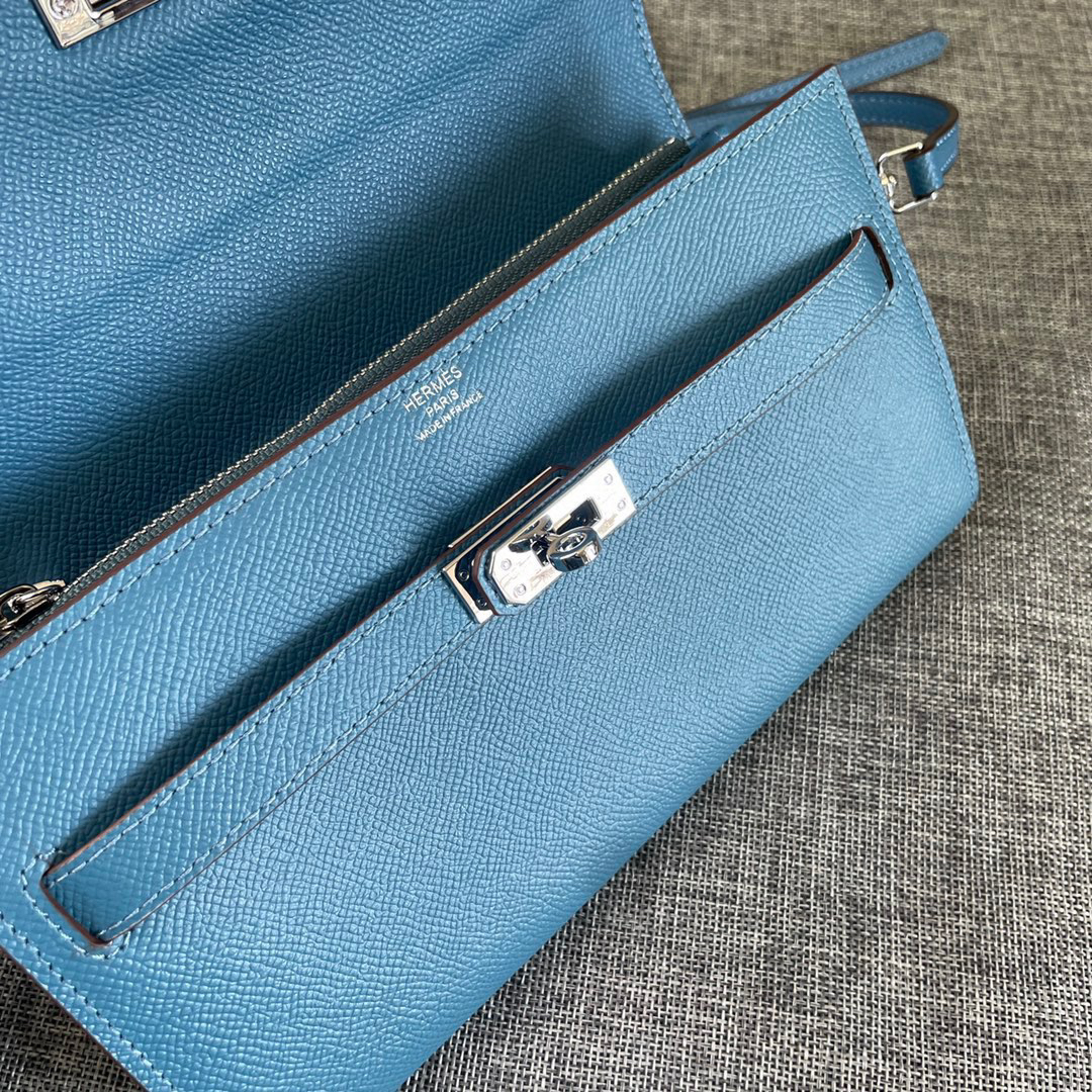 Hermes Kelly WOC Palm-Grain Leather Mini Bag - Image 6