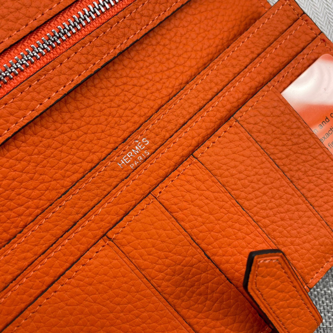 Hermes Leather Zip Wallet - Image 6