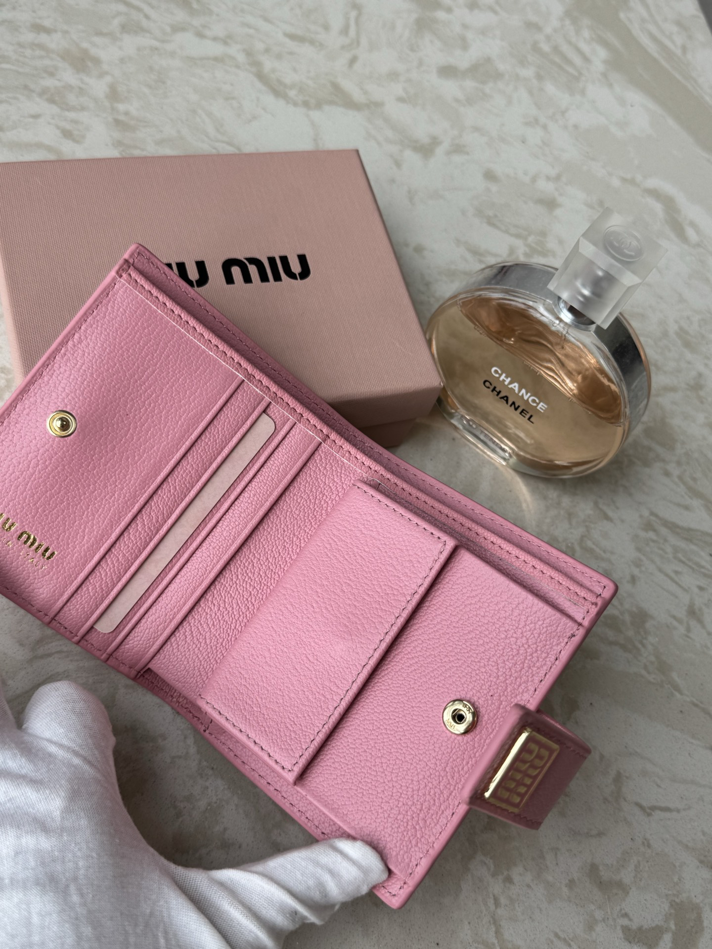 Miu Miu Leather Card Holder - Image 6