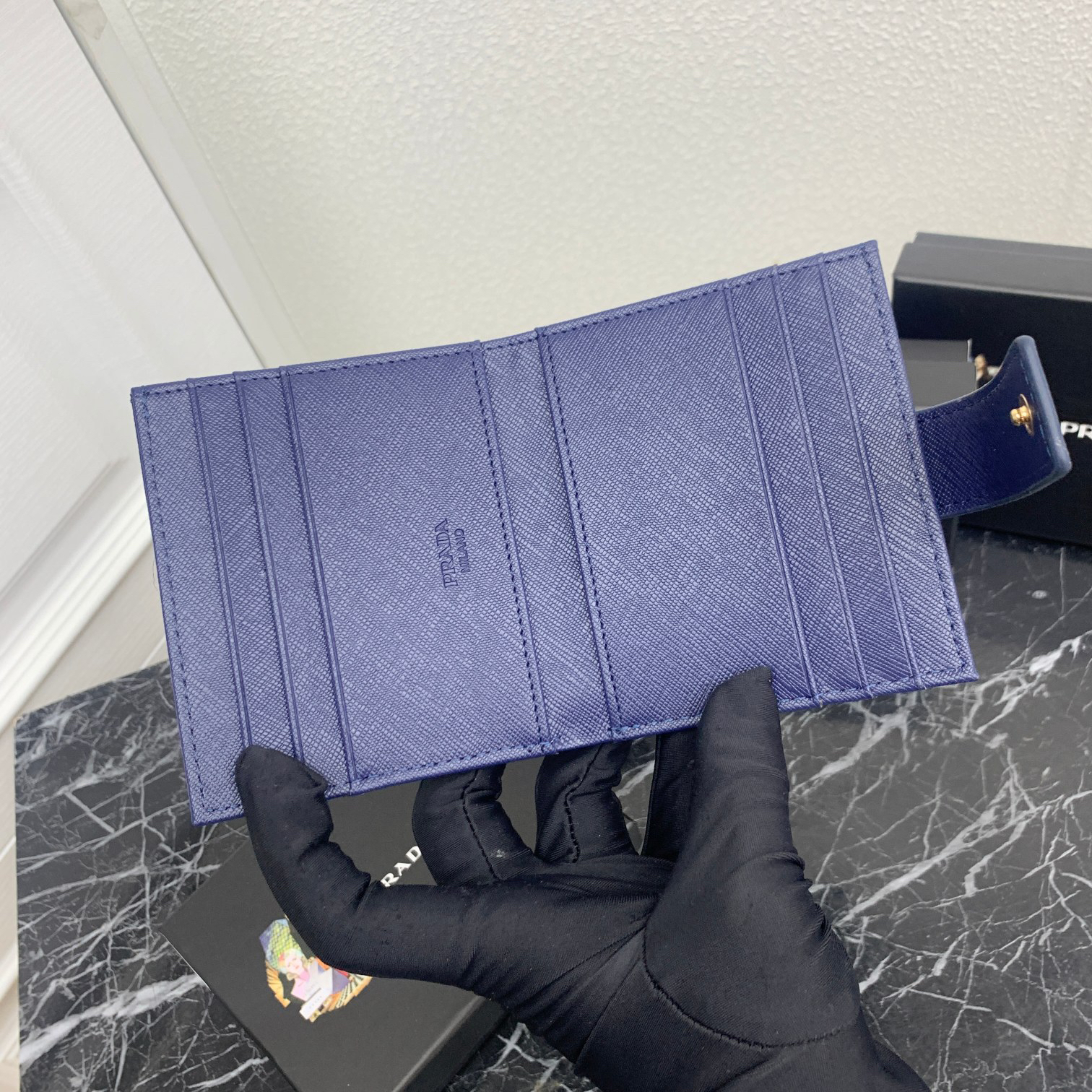 Prada Leather Short Wallet LM215 - Image 6