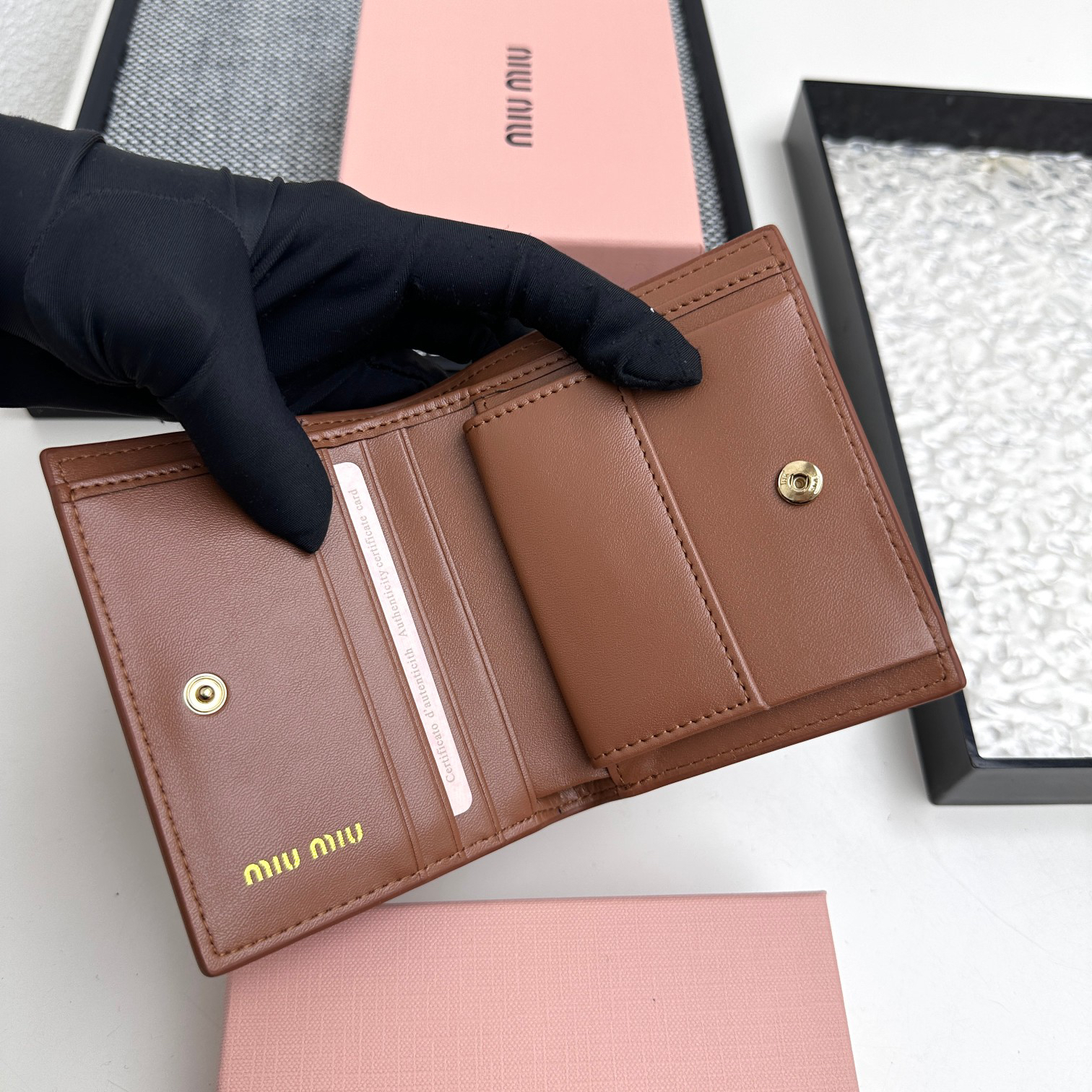 Miu Miu Leather Coin Purse - Image 6