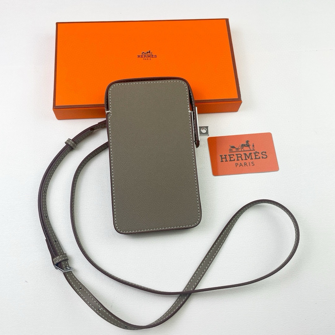 Hermes Hac a Box Tadelakt Calfskin Phone Case - Image 6