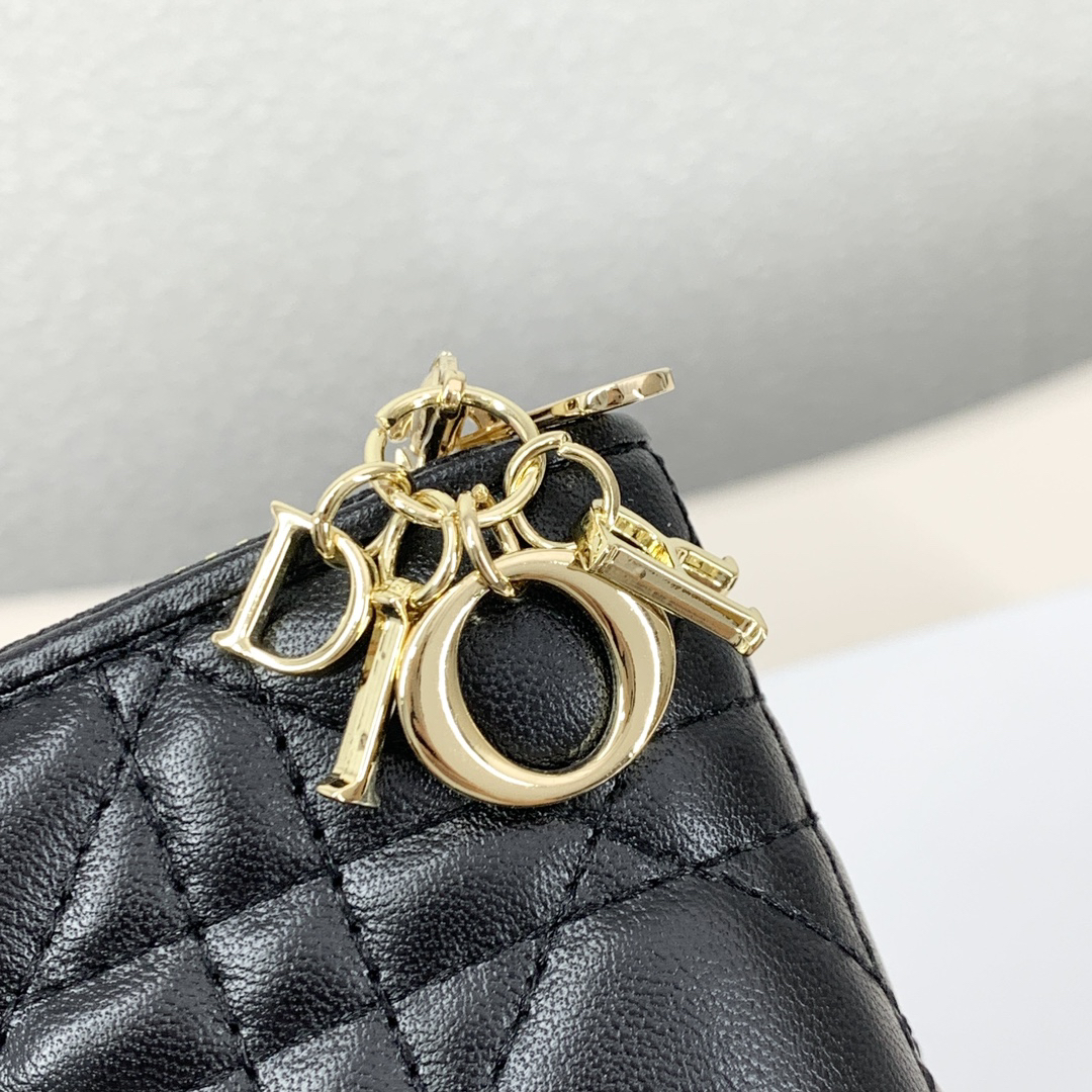 Dior D628 Leather Bag – Black and Pink - Image 6