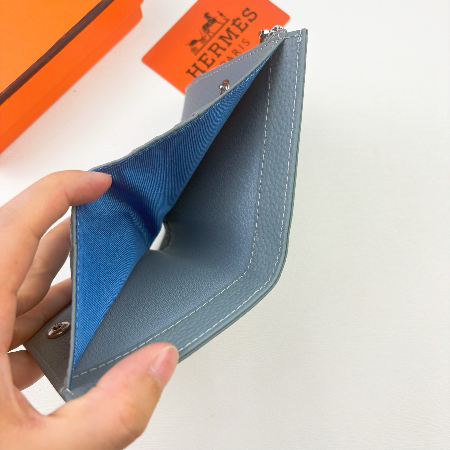 Hermes Silk'in Togo Leather Women's Wallet - Image 6
