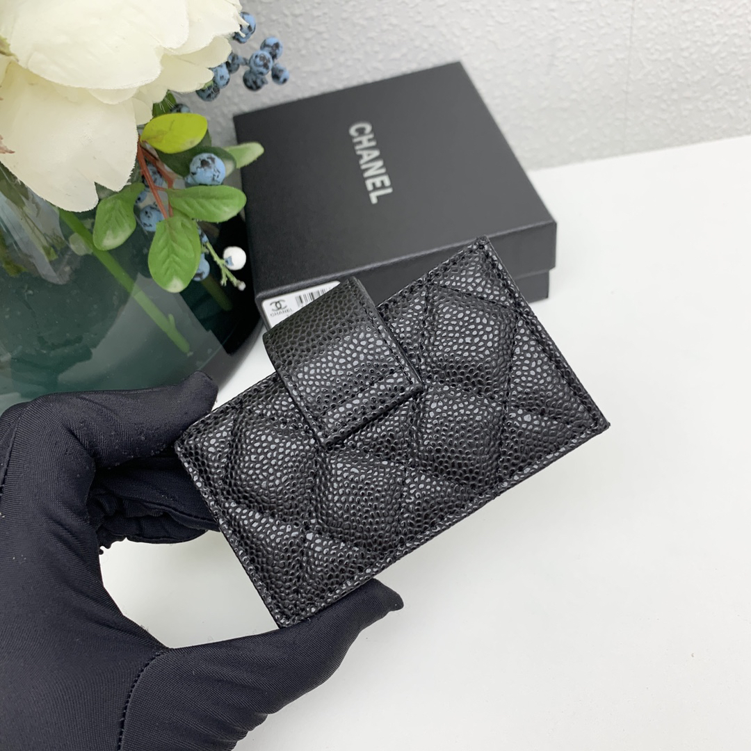 CHANEL AP1081 Grained Goatskin Short Trifold Wallet - Image 6