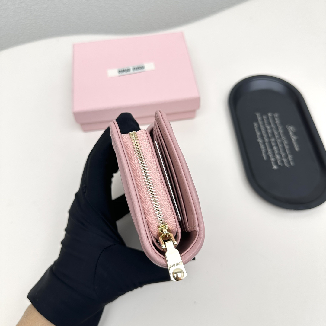 Miu Miu Lambskin Multifunction Wallet - Image 6