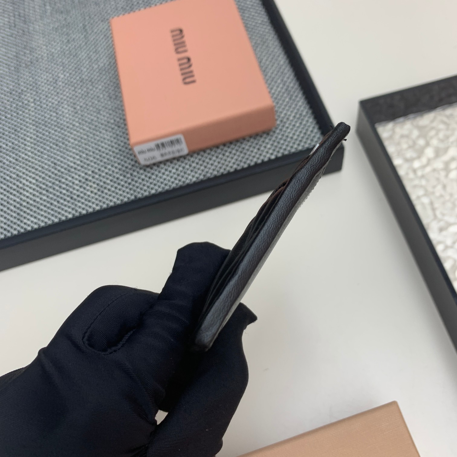 Miu Miu Lambskin Wallet Card Holder - Image 6