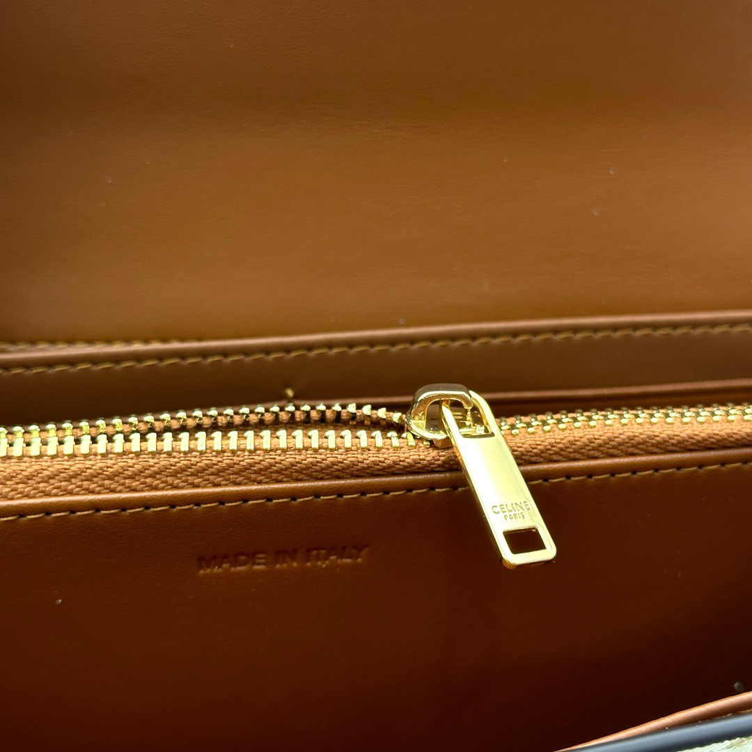 Celine White Printed Leather Wallet - Image 6