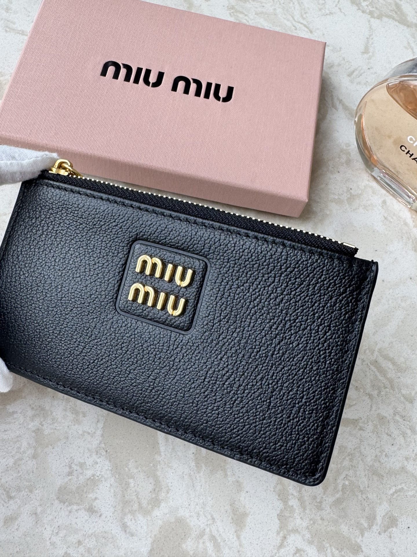 Miu Miu Leather Card Holder - Image 6