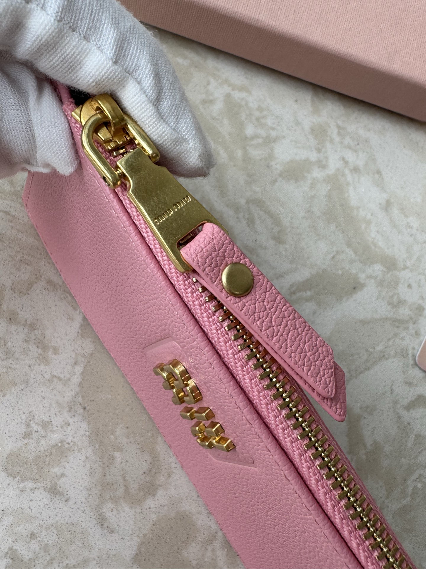 Miu Miu Slim Calf Leather Card Wallet - Image 6