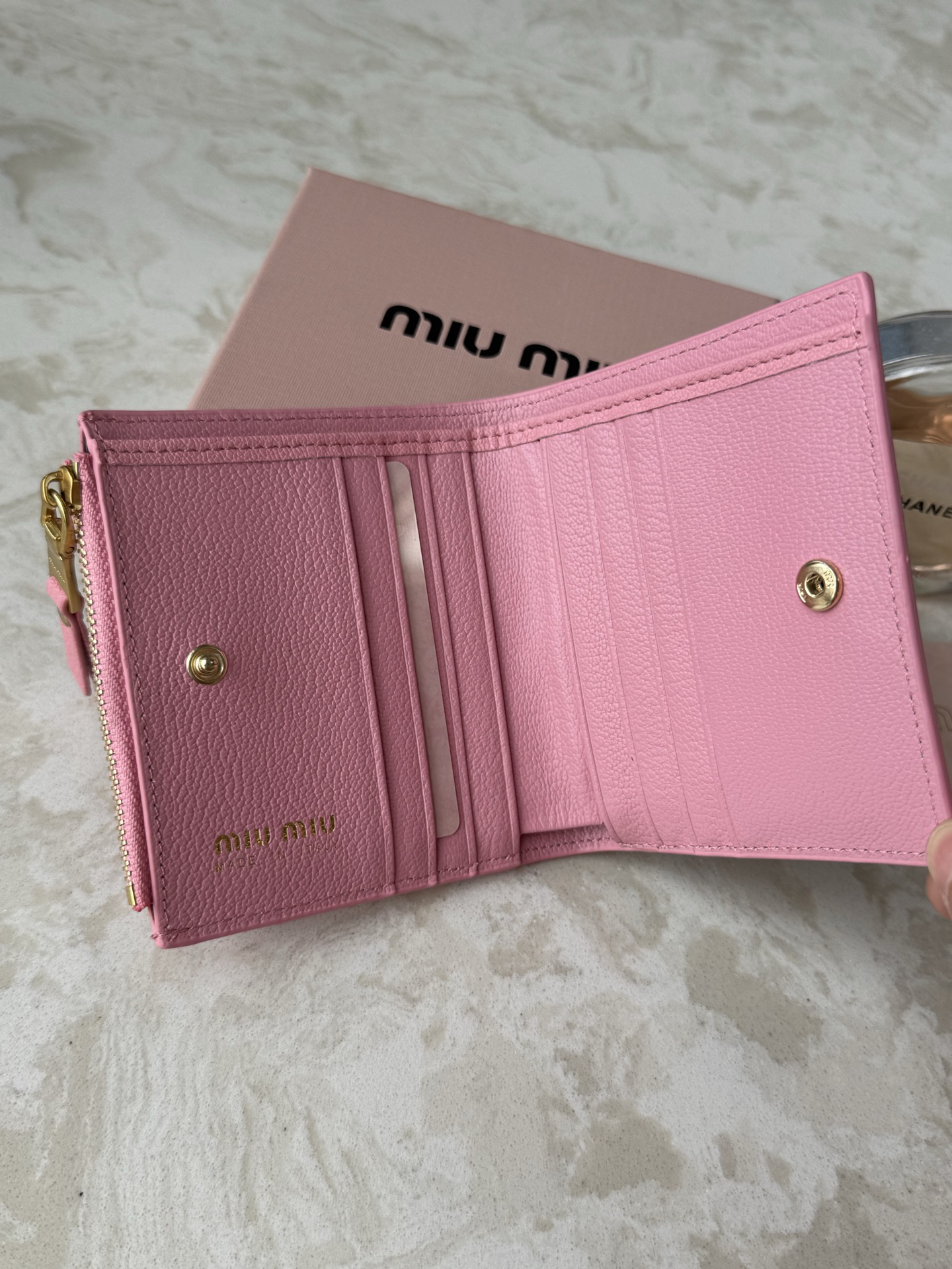 Miu Miu Leather Card Holder - Image 6
