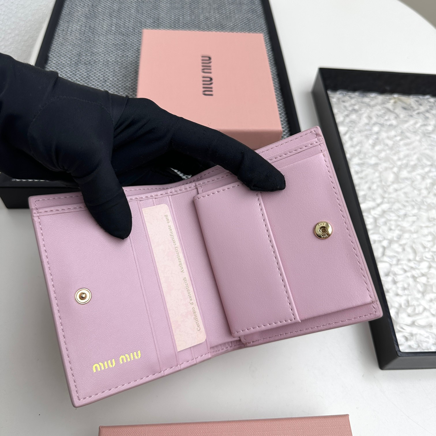 Miu Miu Lambskin Multi-Function Coin Purse - Image 6