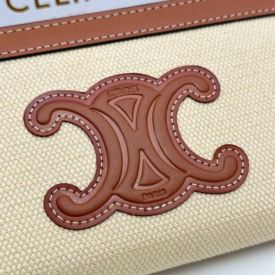 Celine Triomphe Cuir Large-Zip Wallet - Image 6
