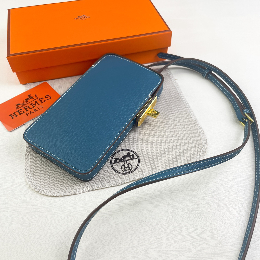 Hermes Hac a Box Tadelakt Calfskin Phone Case - Image 6