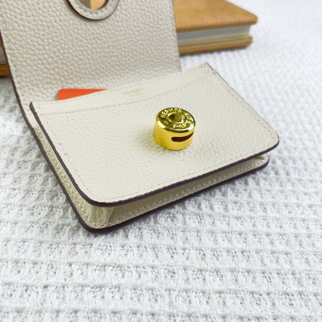 Hermès Togo Leather Card Holder - Image 6