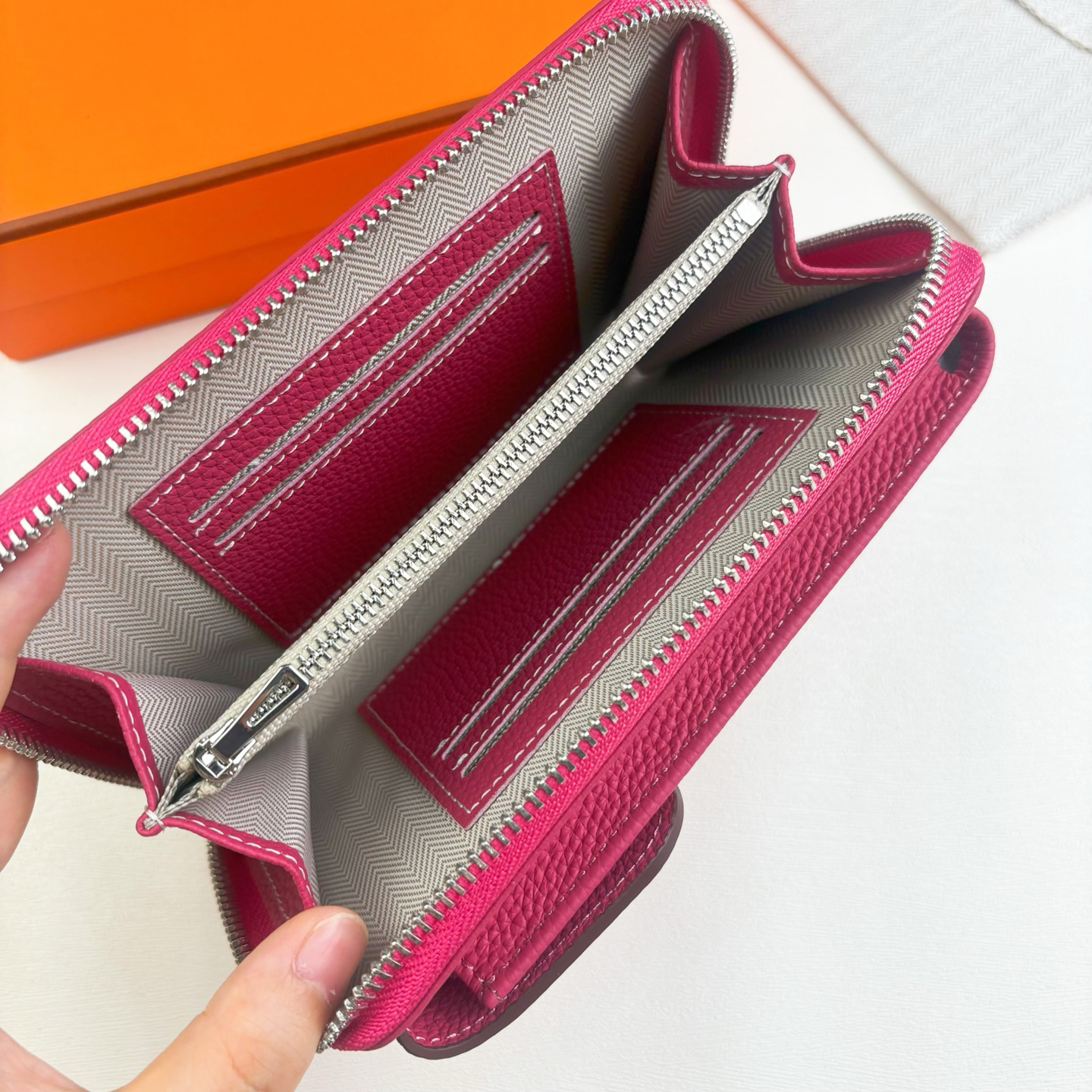 Hermes Togo Leather Convertible Shoulder Bag - Image 6