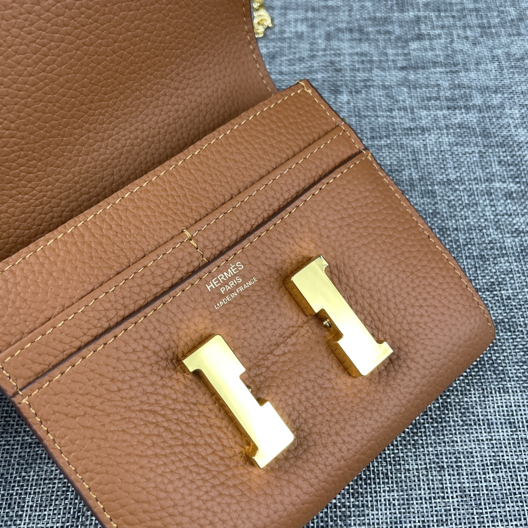 Hermès Constance Mini Shoulder Bag in Togo Calfskin - Image 6
