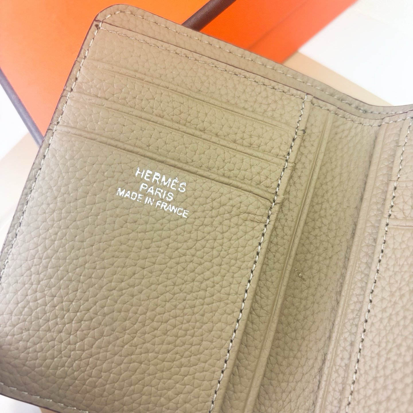 Hermes Silk'in Togo Leather Women's Wallet - Image 6