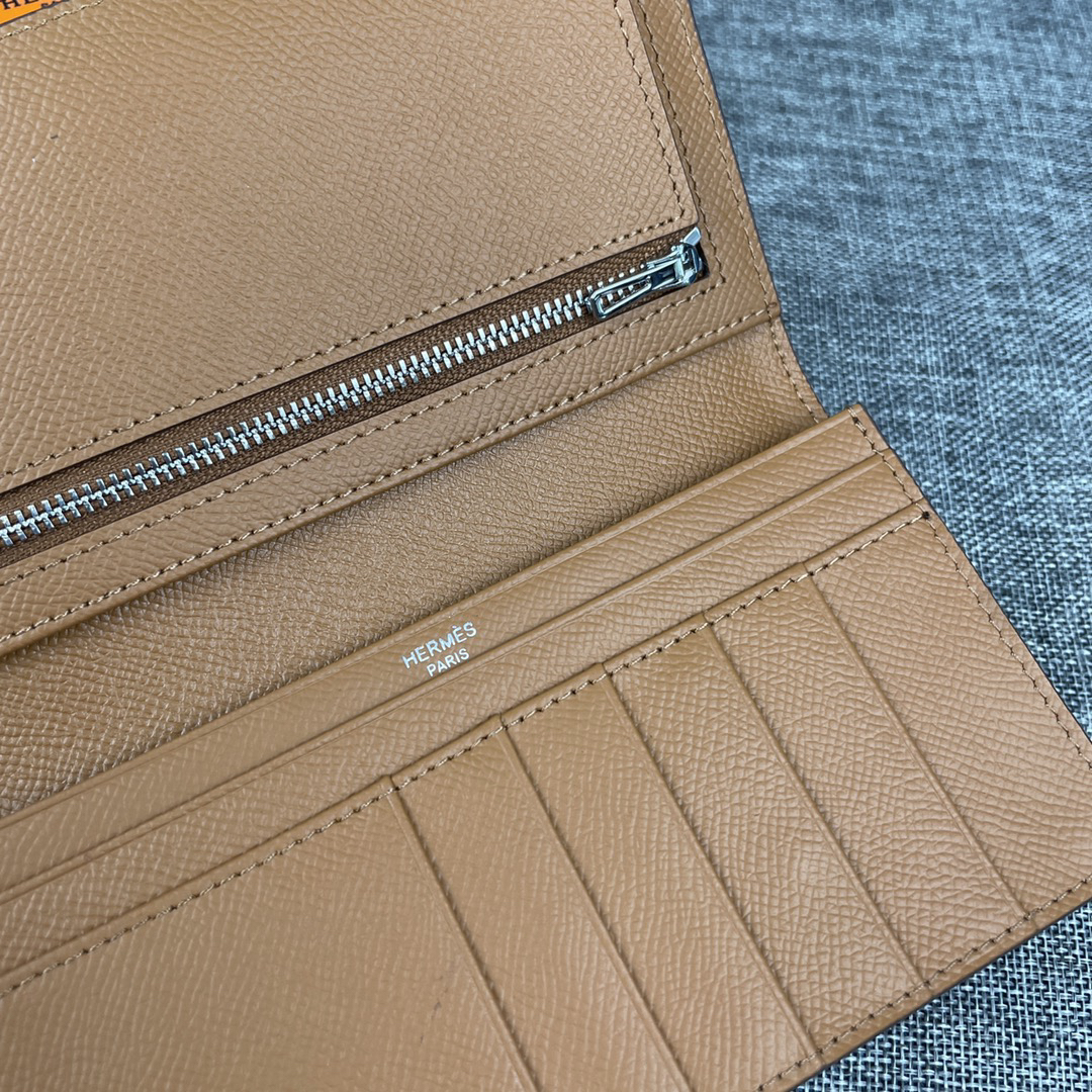 Hermes Empson Leather Vertical Zip Wallet - Image 6