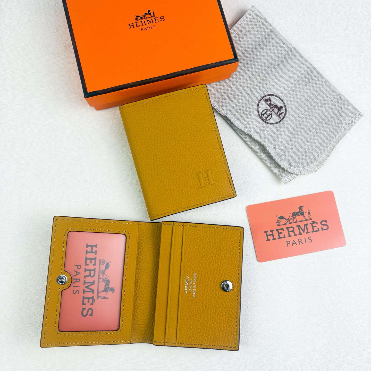 Hermès Togo Leather Card Holder - Image 6