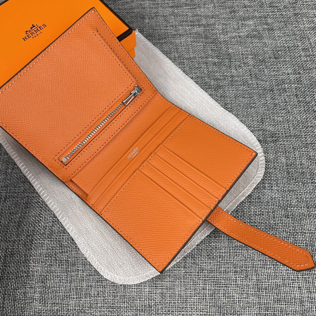 Hermès Palm-Grain Leather Vertical Wallet - Image 6