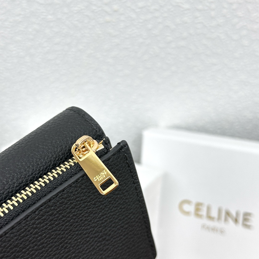 CELINE VICTOIRE Soft Calfskin Leather Wallet - Image 6