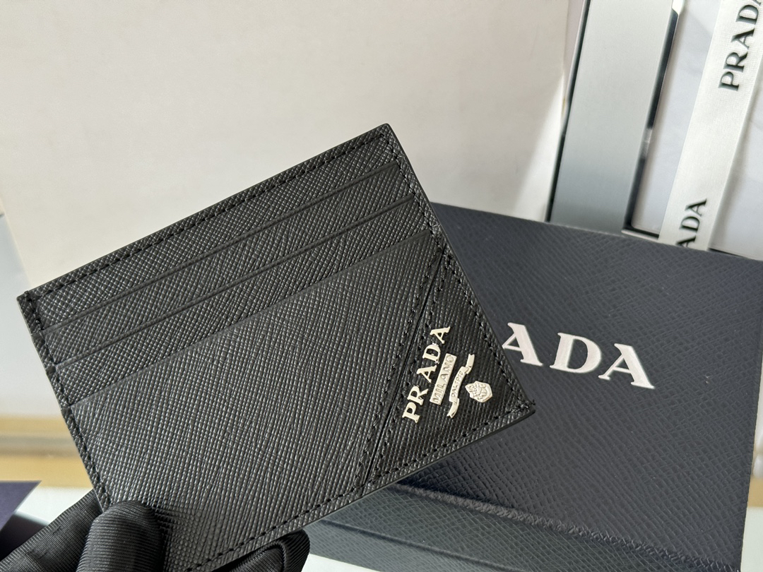Prada Saffiano Leather Men's Card Holder - Image 6