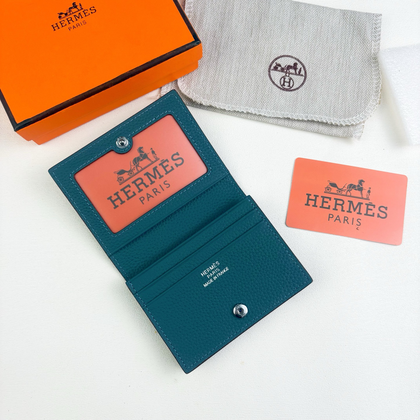 Hermes Togo Leather Card Holder - Image 6
