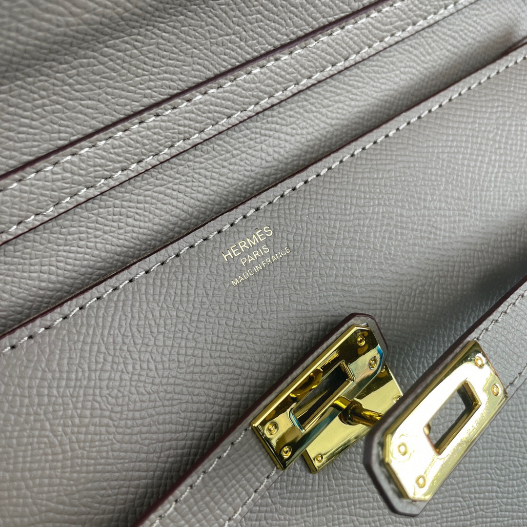 Hermès Kelly Palm-Grain Cowhide Crossbody Bag - Image 6