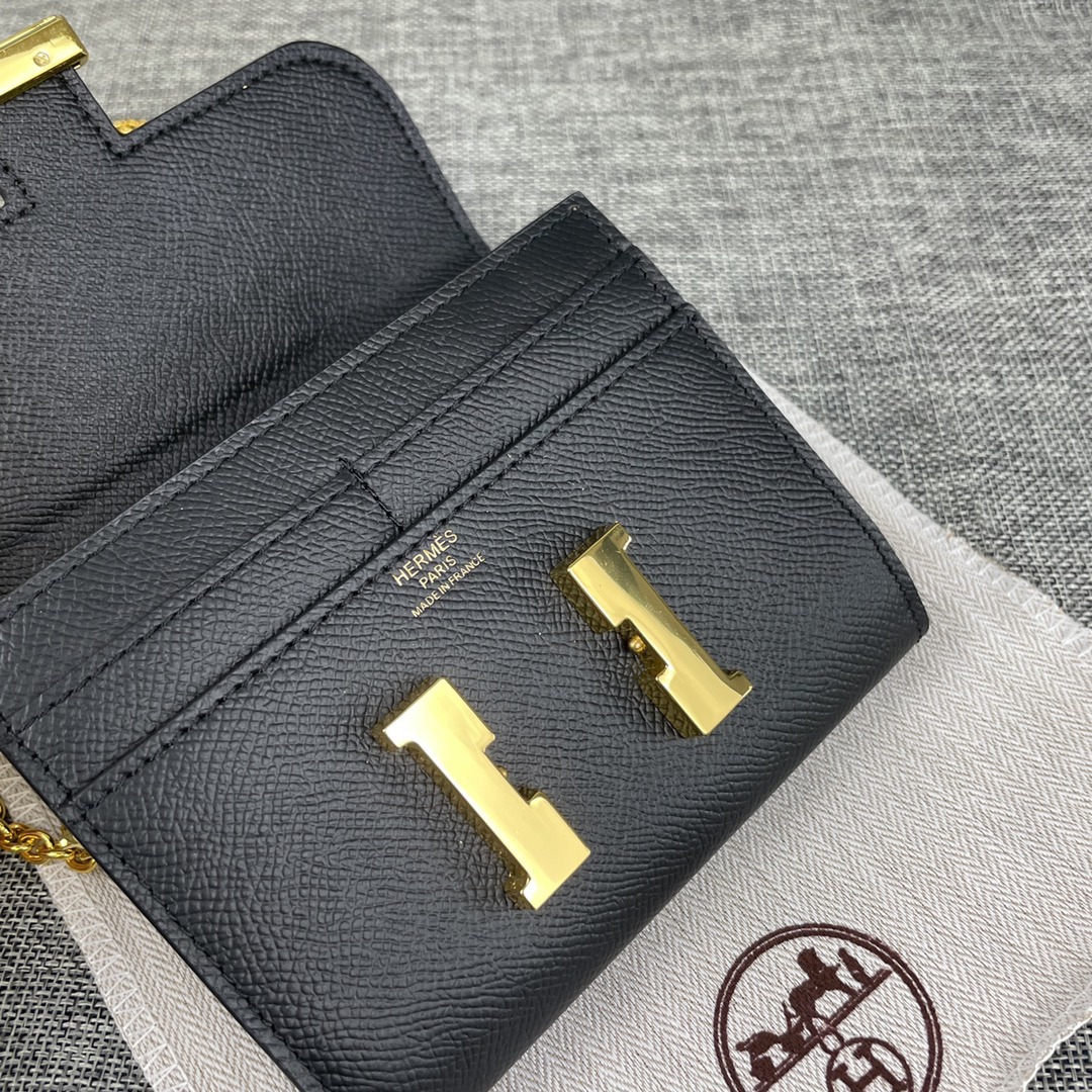 Hermes Constance Palm-Grain Leather Shoulder Bag - Image 6