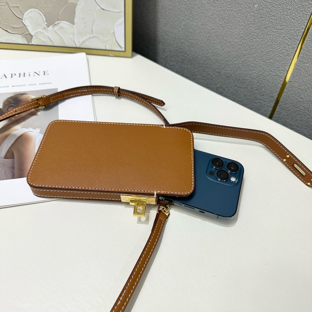Hermes Hac a Box Tadelakt Calfskin Phone Case - Image 6
