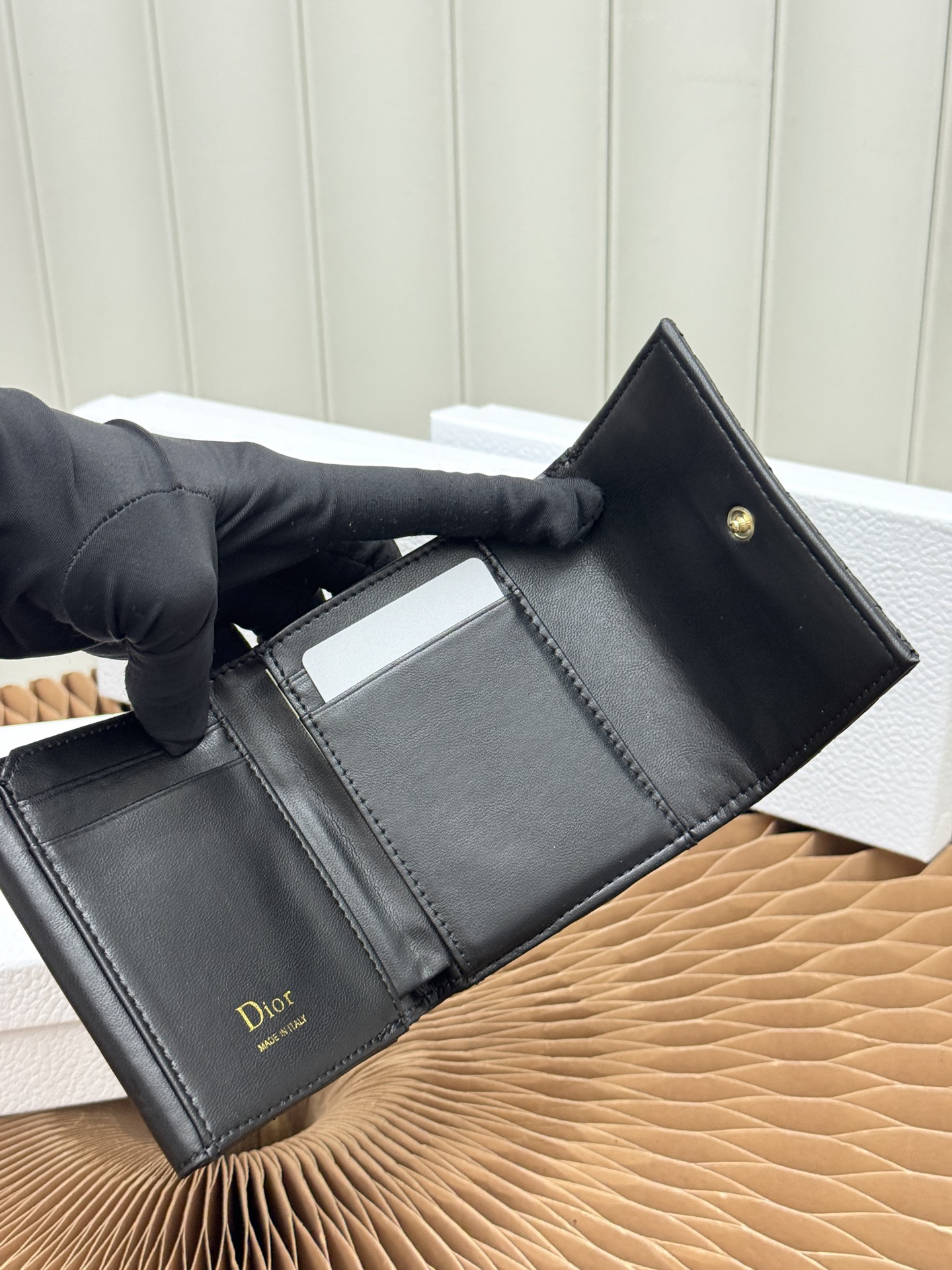 Lady Dior Lotus Wallet - Image 6