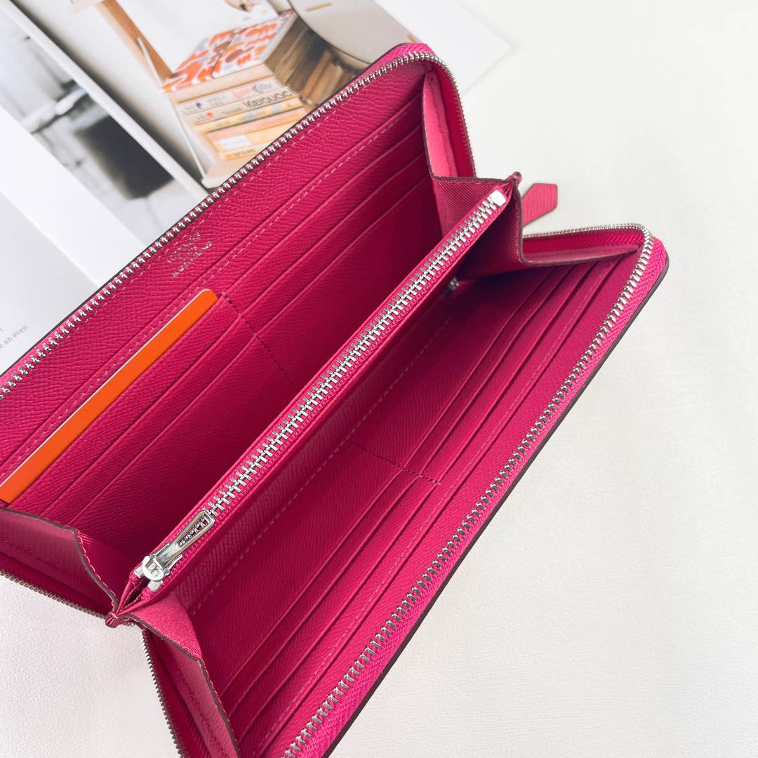 Hermes Silk'In Classic Zip Wallet - Image 6