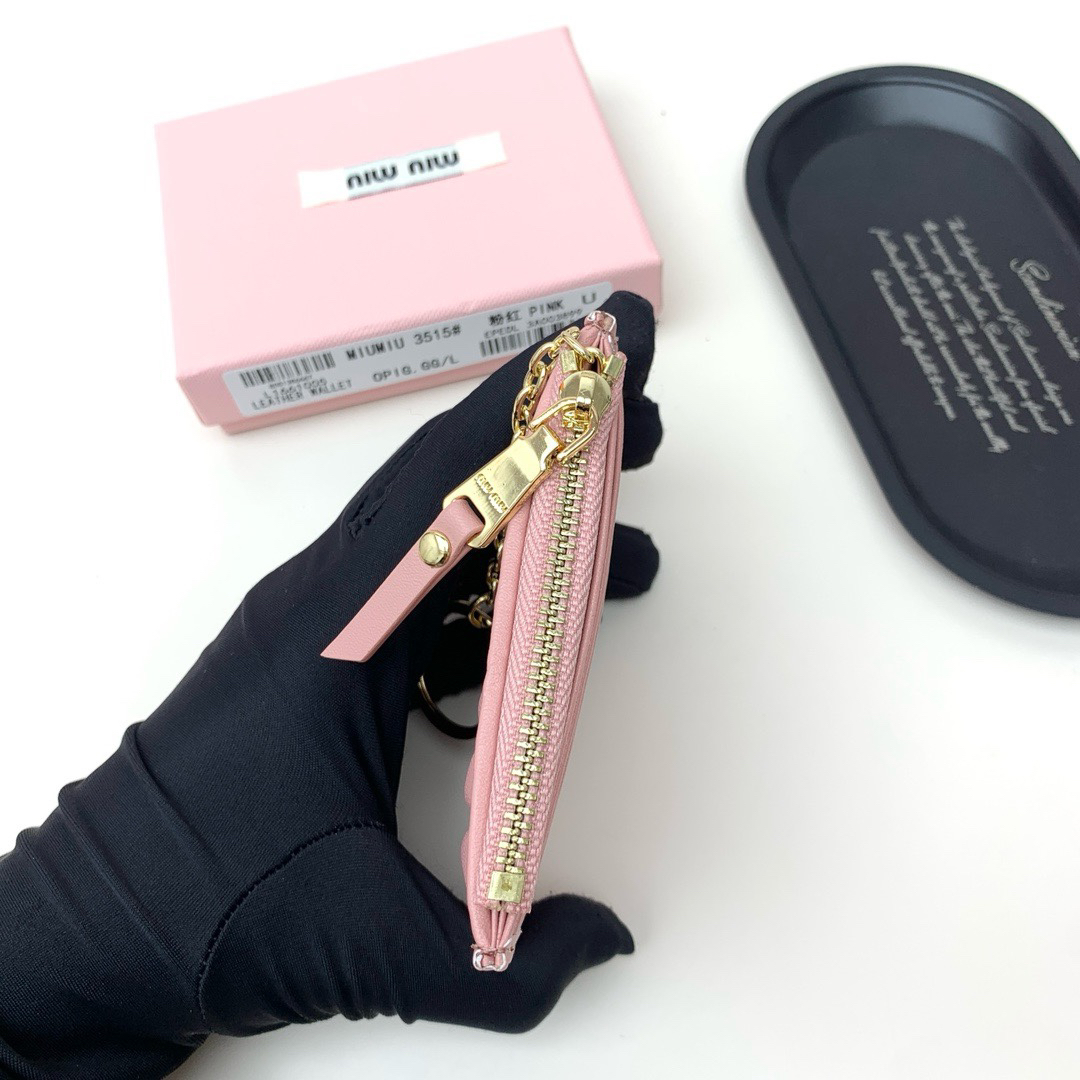 Miu Miu Embossed Leather Wallet - Image 6