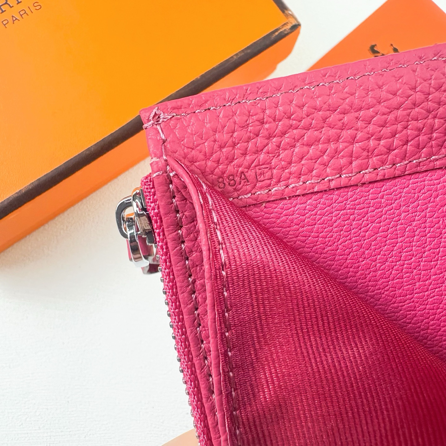 Hermes Silk'in Togo Leather Women's Wallet - Image 6