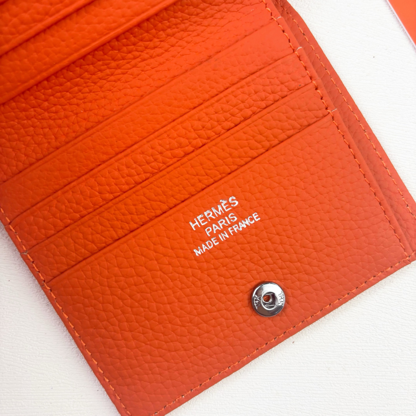Hermes Silk'in Togo Leather Wallet - Image 6