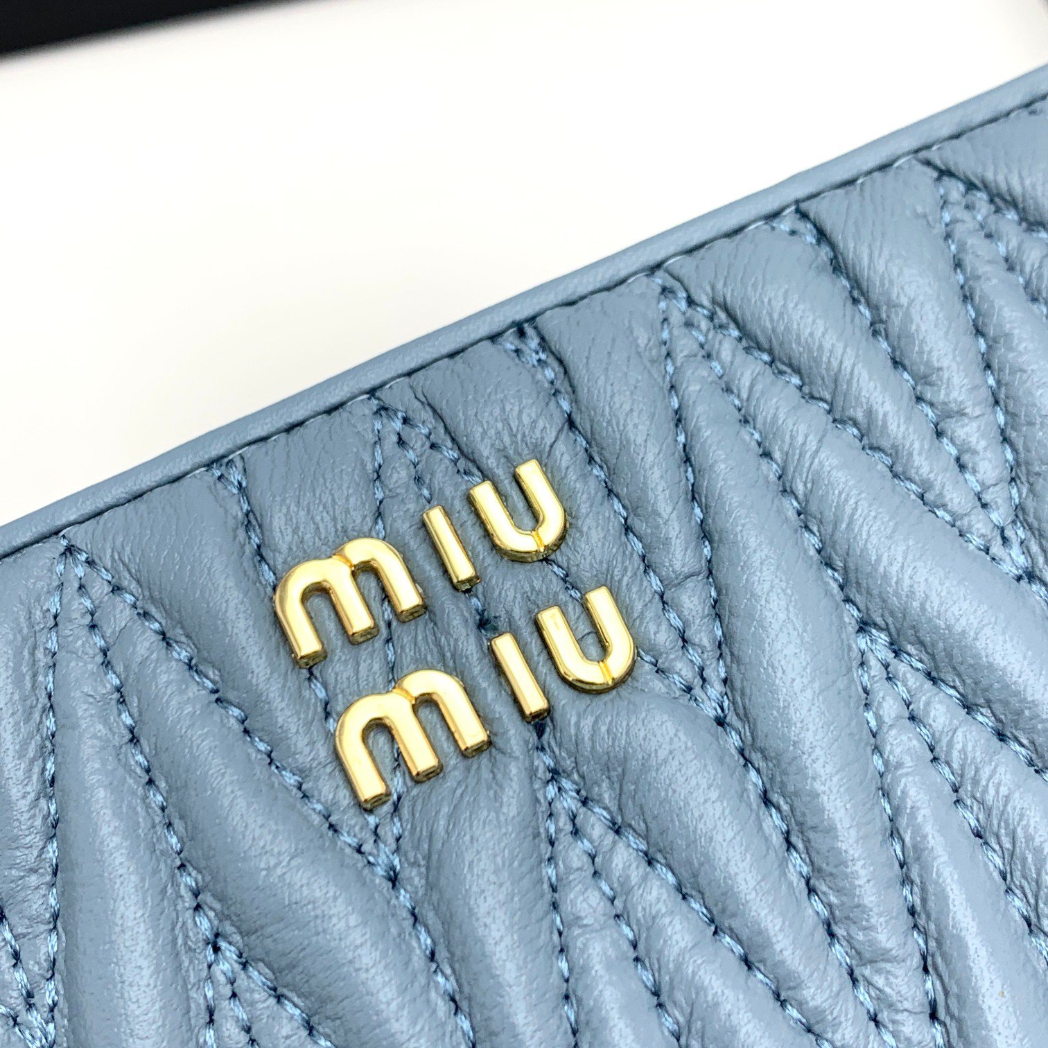 Miu Miu Lambskin Zip Wallet - Image 6