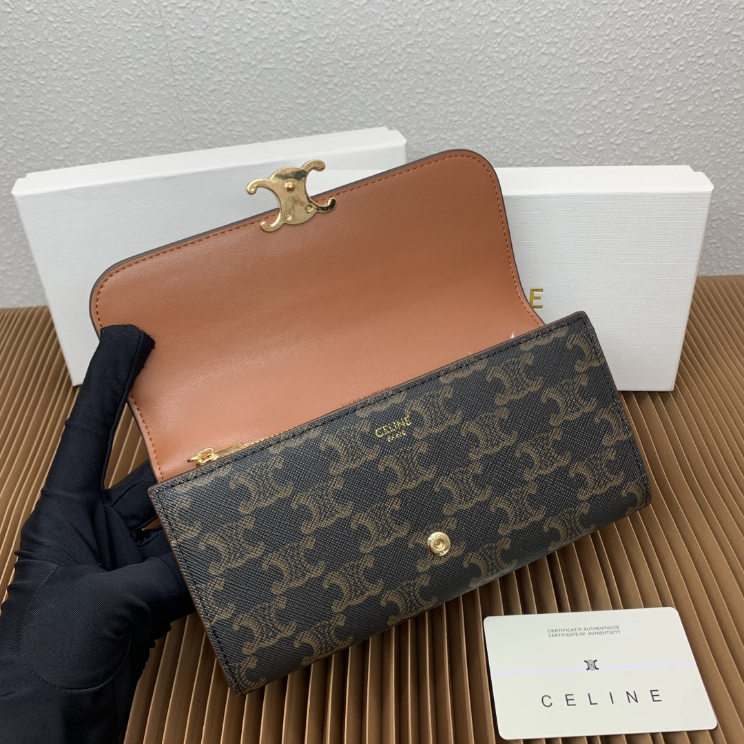 Triomphe Large Leather Wallet - Image 6