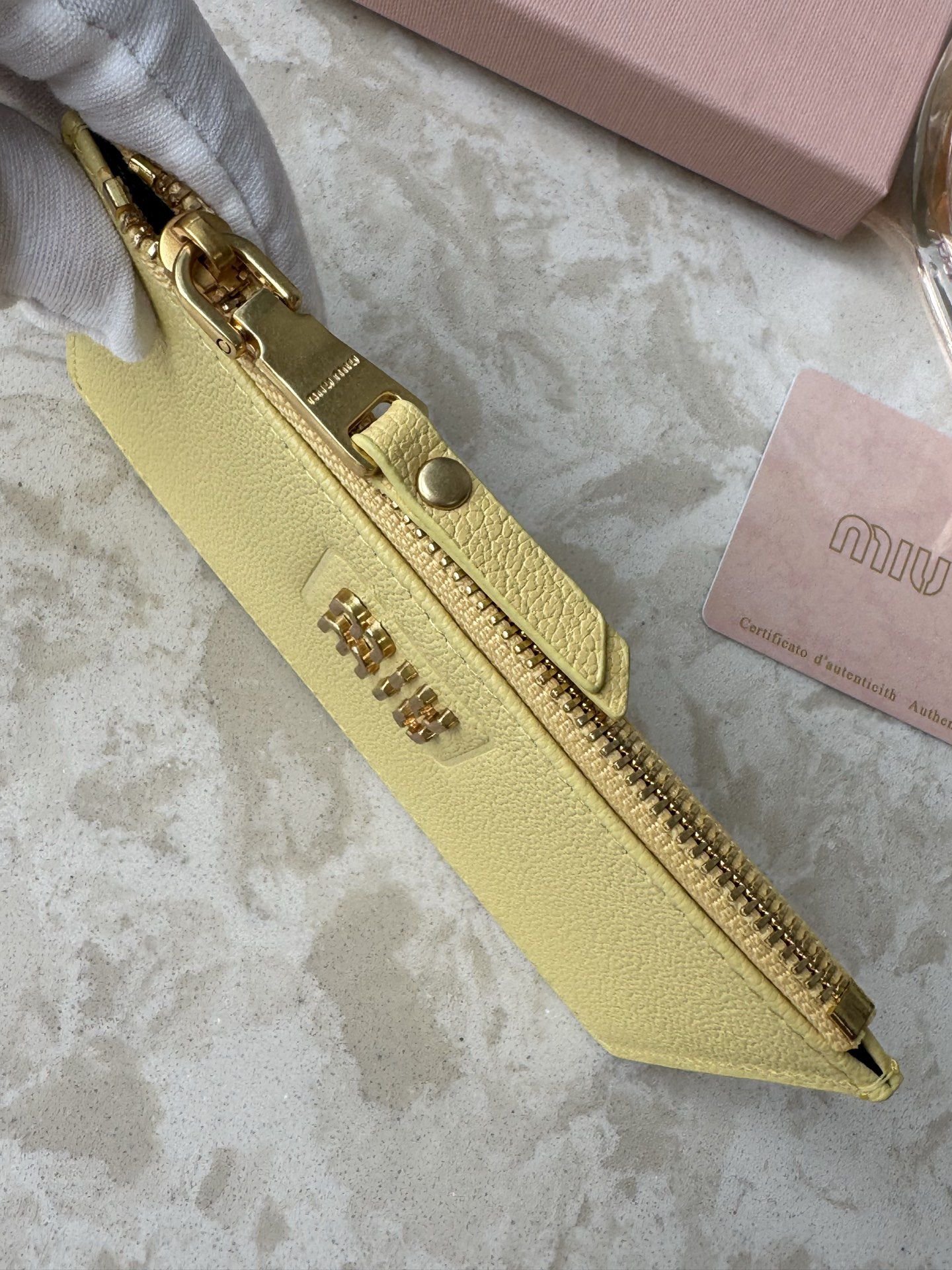 Miu Miu Slim Leather Wallet - Image 6