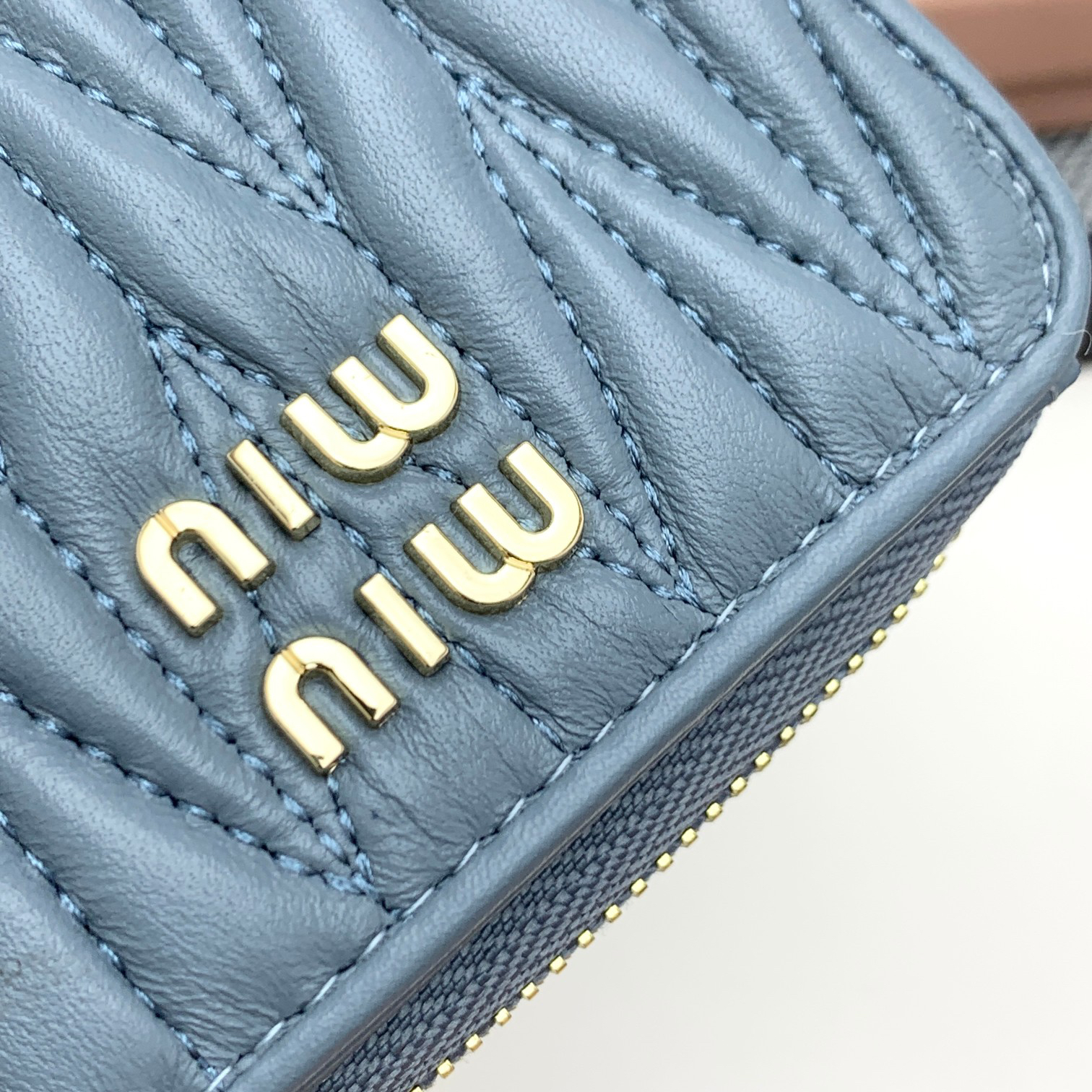 Miu Miu Lambskin Zipper Coin Purse - Image 6
