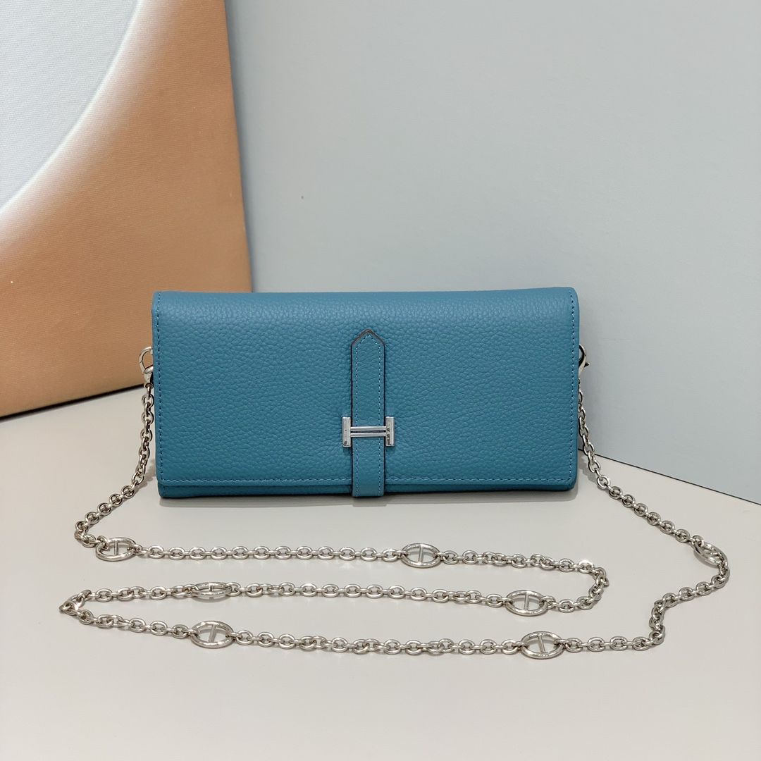 Hermes Pig-Nose Chain Shoulder Bag - Image 6