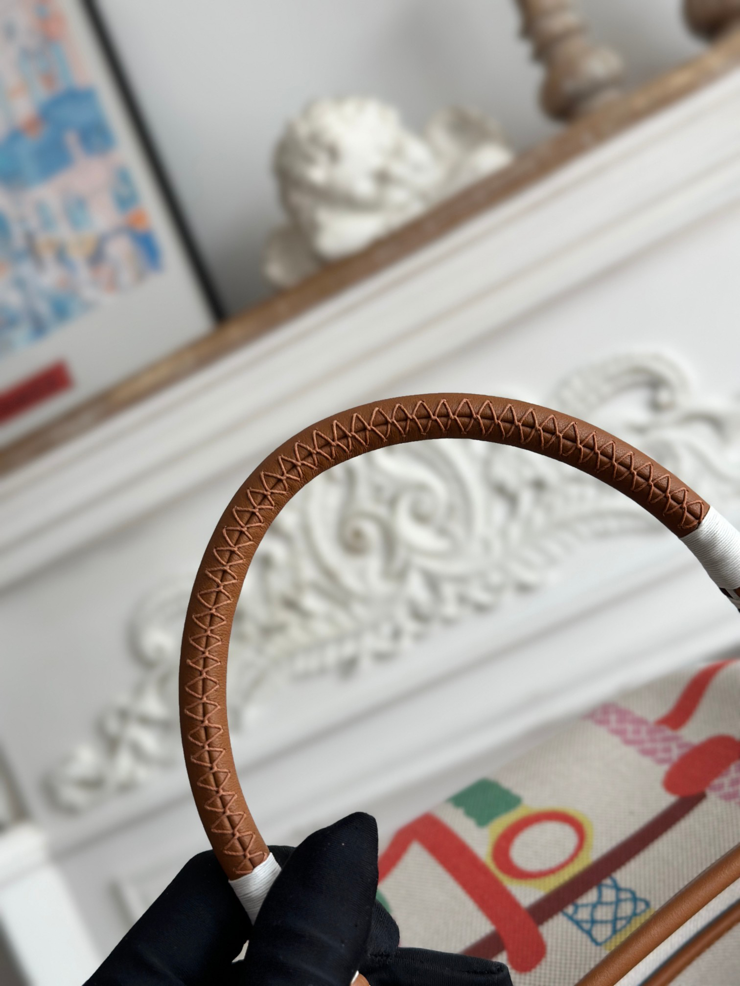 Hermès Steeple Canvas Tote Bag - Image 6