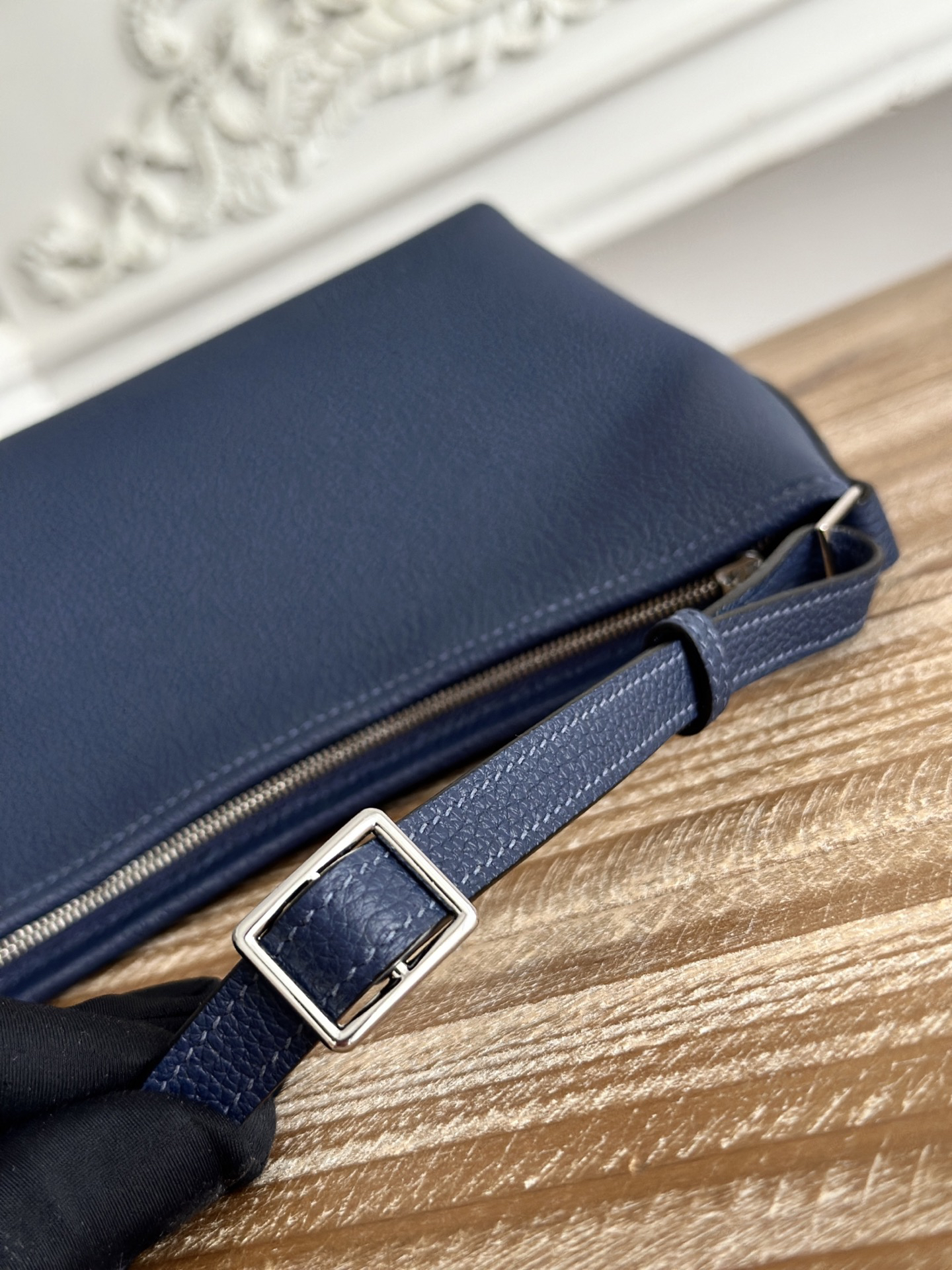 Hermès Berlingot Jewel Blue Crossbody Bag - Image 6
