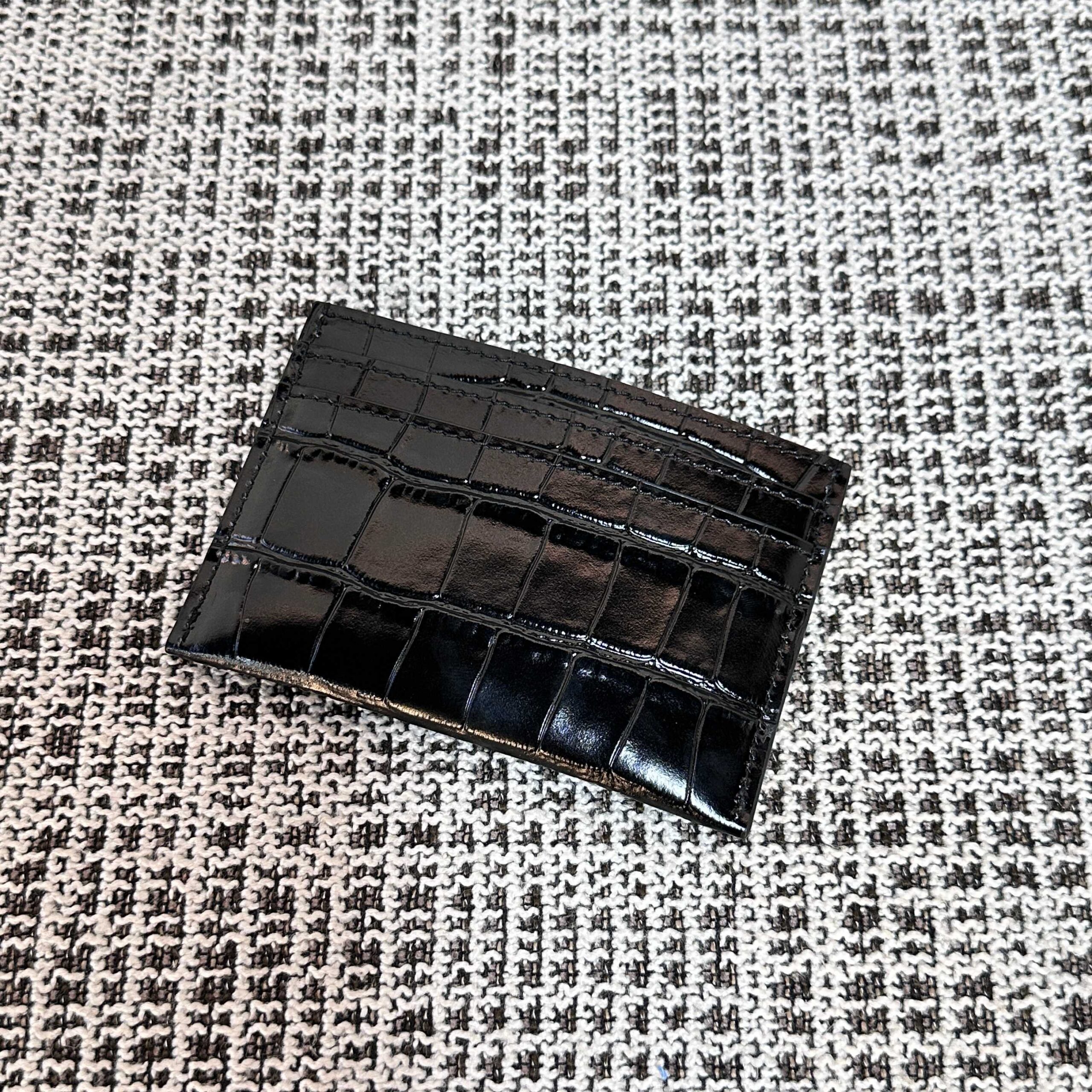 CHANEL Crocodile-Embossed Leather Wallet - Image 6