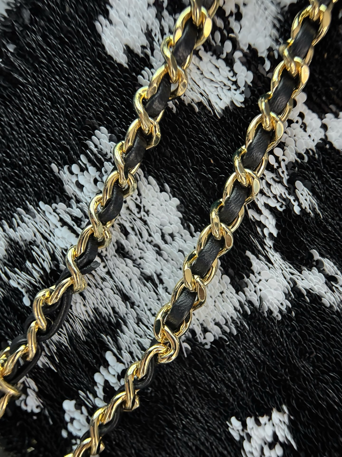 Chanel Classic Flap SO BLACK Sequin and Beaded Handbag - Image 6