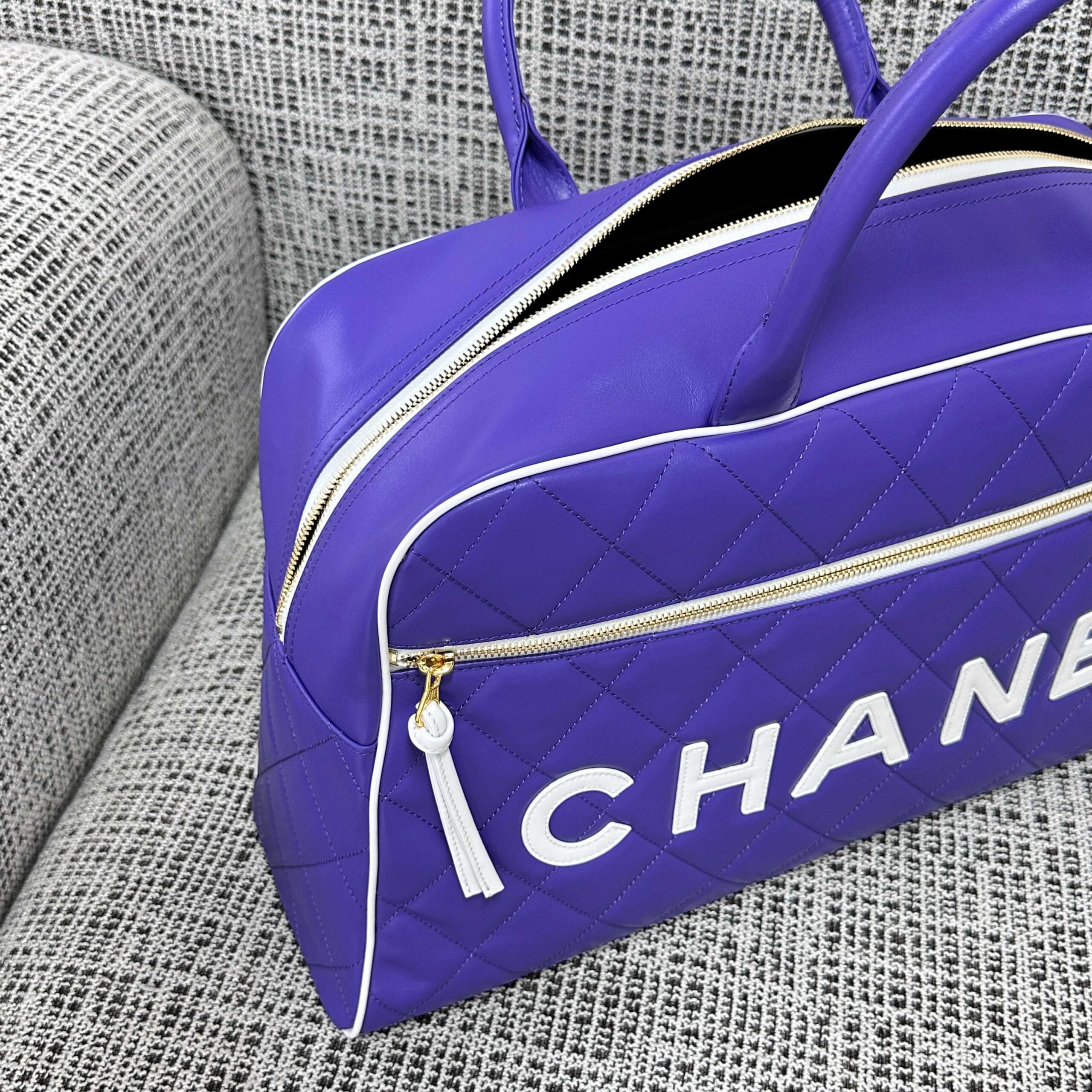 Chanel Vintage Bowling Boston Travel Bag - Image 6
