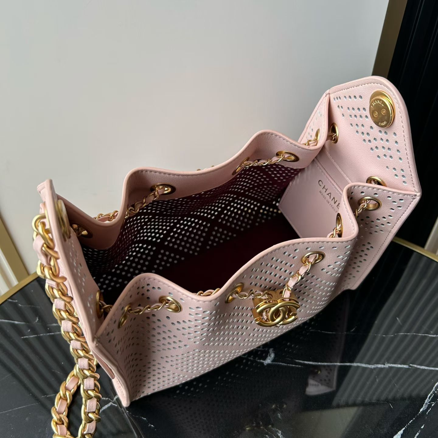 Chanel 26 Cutout Hobo Shoulder Bag - Image 6