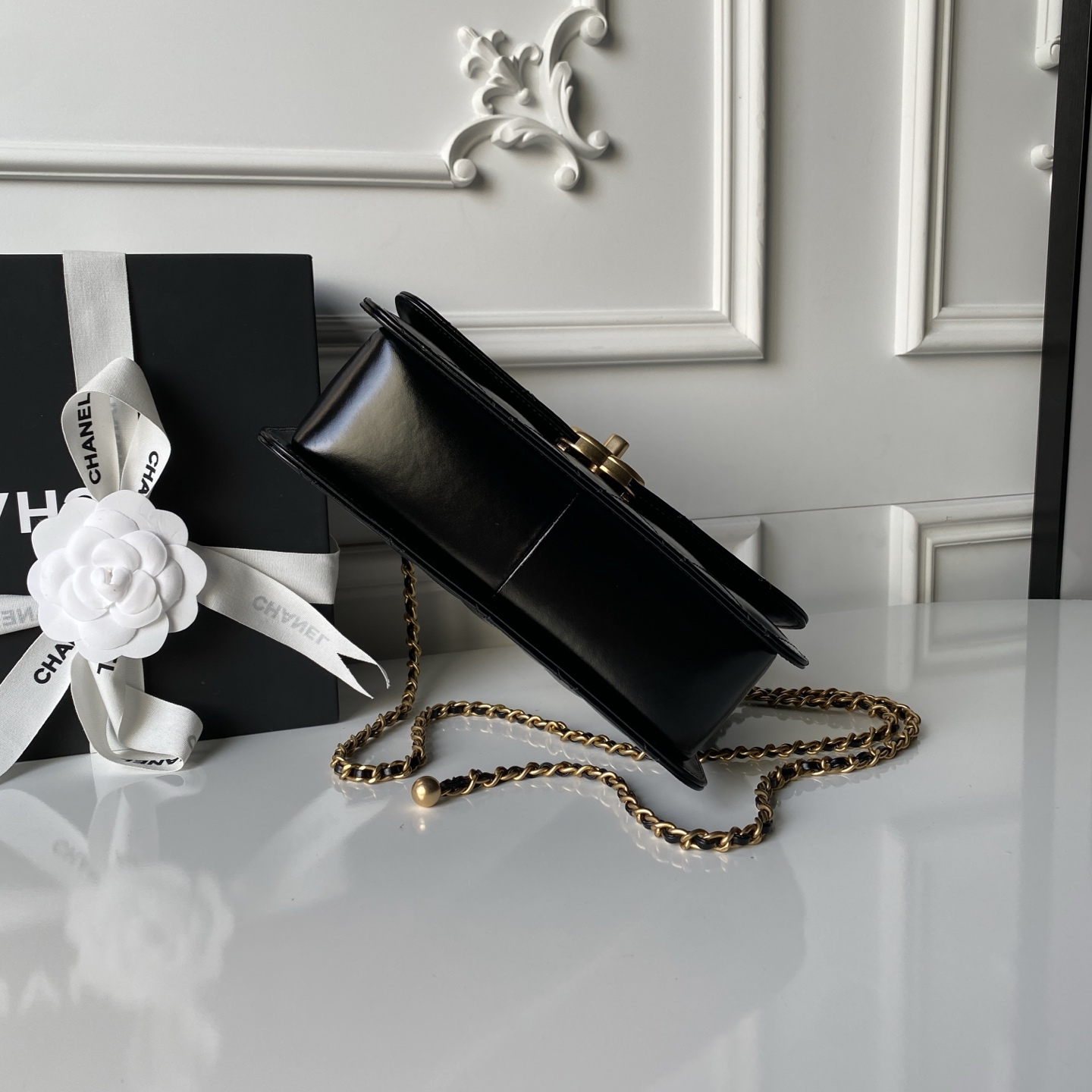 Mini Double-Ball Leather Crossbody Bag - Image 6