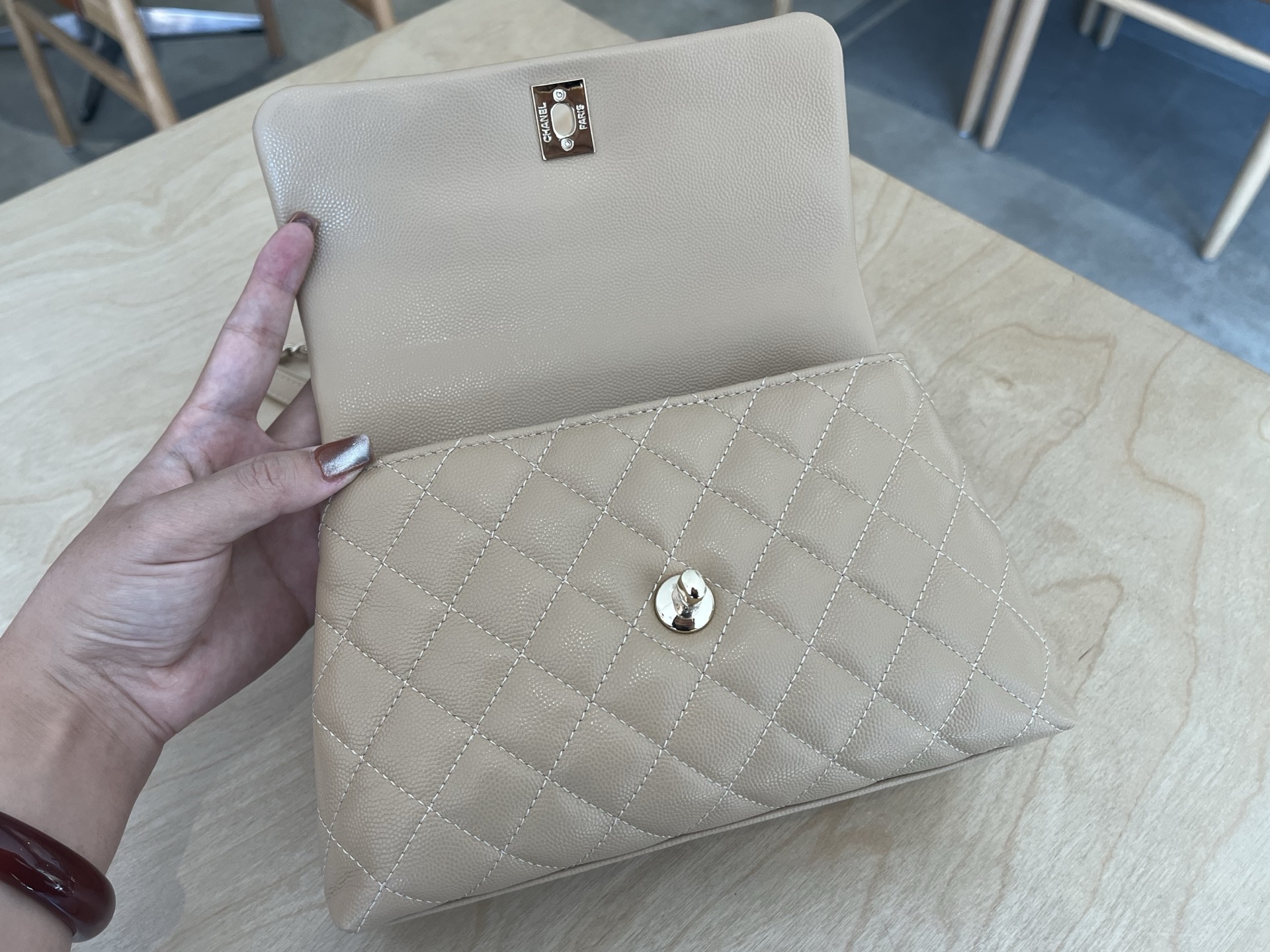 Chanel Coco Handle Calfskin Handbag - Image 6