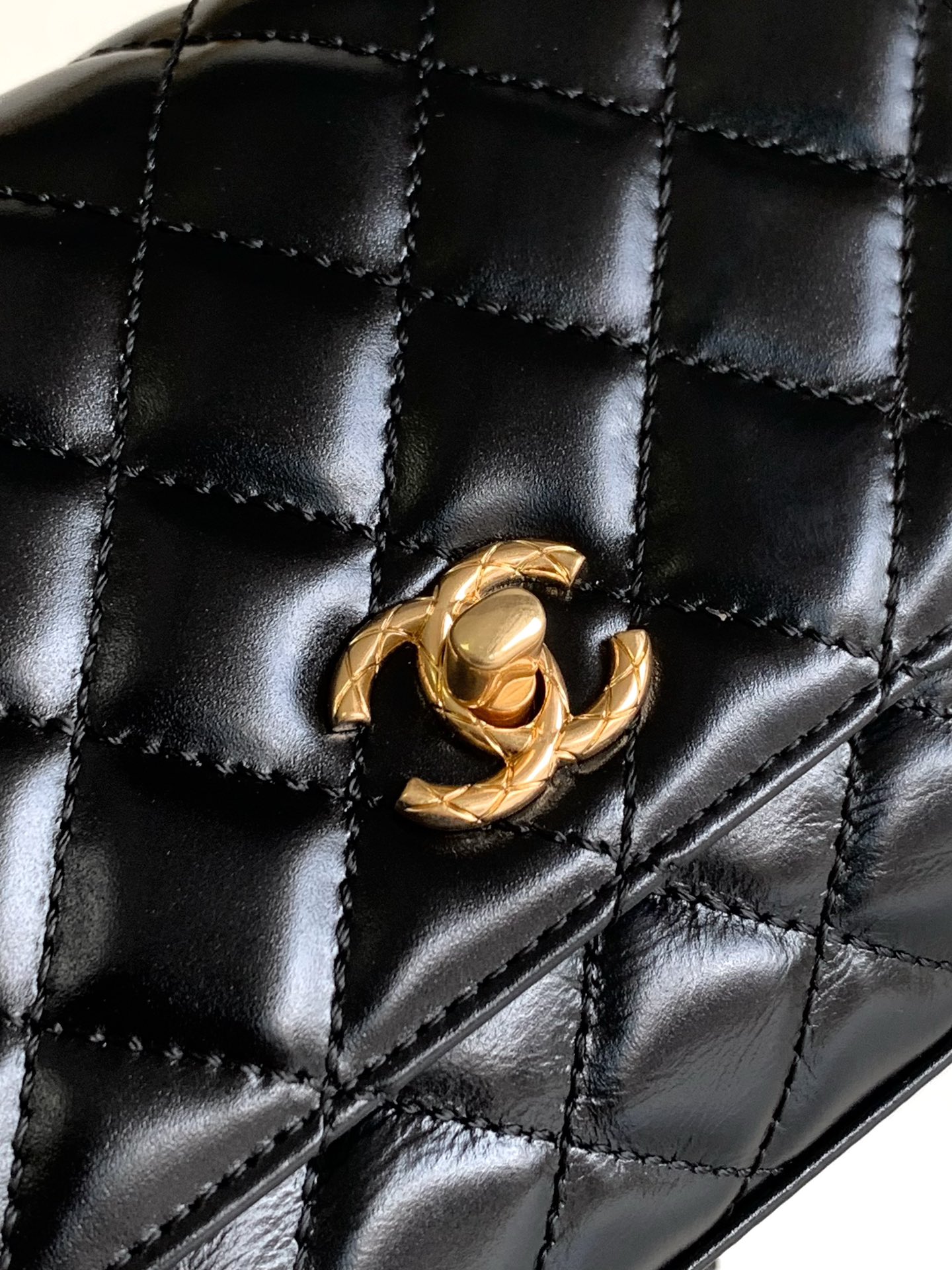 Chanel Coco Handle Classic Leather Handbag - Image 6
